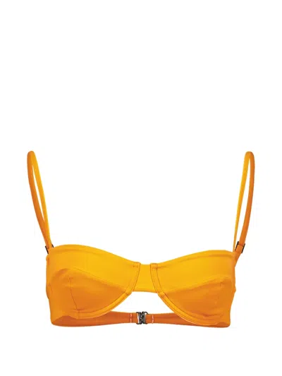 Haight Underwired Demi-cup Bikini Top In Orange