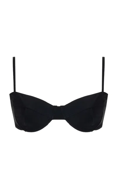 Haight Vintage Bikini Top In Black