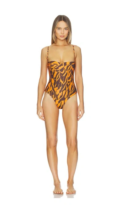 Haight Vintage Swimsuit In Brown