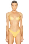 Haight Vitoria Bikini Top In Yellow