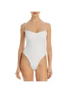 HAIGHT WOMENS SOLID POLYESTER ONE-PIECE SWIMSUIT