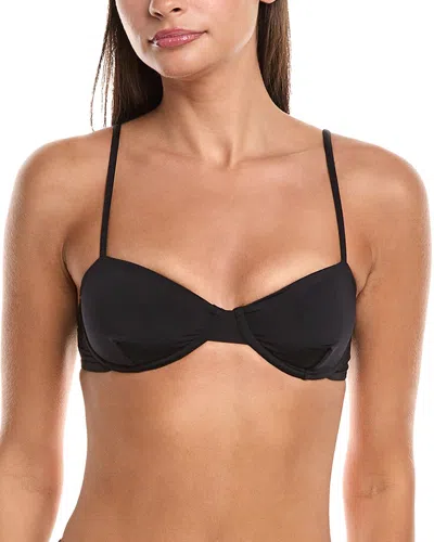 Haight X Tina Kunakey Lidi Adjustable Bikini Top In Black