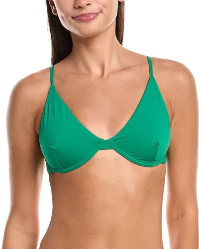 Haight X Tina Kunakey Tina Adjustable Bikini Top In Green