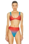 Haight Juliana Bikini Top In Ombre Pattern