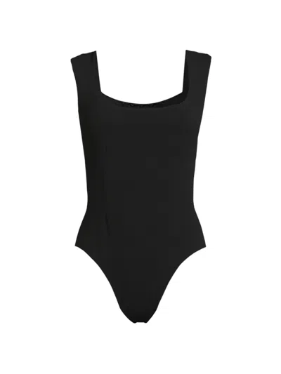 Haight Women's Brigitte Crepe One-piece Swimsuit In Black