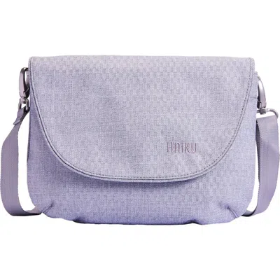 Haiku Bliss Rfid Blocking Crossbody Saddle Bag In Gray
