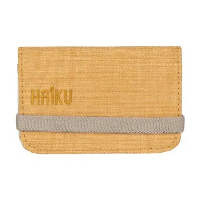 Haiku Rfid Mini Wallet 2.0 In Yellow