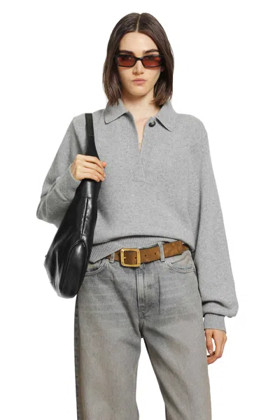Haikure Ash Relaxed Sweater In Gray