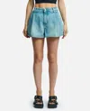 Haikure Ashley Denim Shorts In Sky Blue