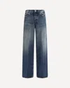 Haikure 'bethany' Blue Jeans With Logo Patch On The Rear In Blue