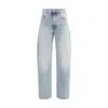 Haikure Bethany Jeans With Contrast Stitching In Blue