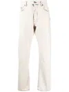 Haikure Beached-effect Straight-leg Jeans In Neutrals