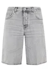 Haikure Grey Fog Becky Shorts With Faded Effect