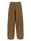 Haikure Becky Fur-effect Cotton Jeans