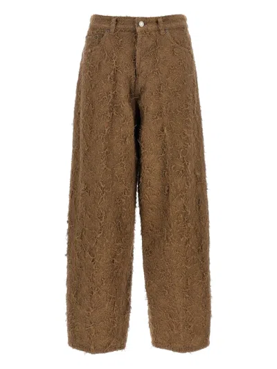 Haikure Becky Fur-effect Cotton Jeans