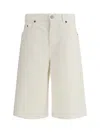 Haikure Becky Cotton And Linen-blend Twill Shorts In White
