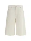 Haikure Becky Cotton And Linen-blend Twill Shorts In White