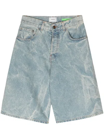 Haikure Becky Wide-leg Denim Shorts In Blue