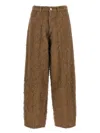 Haikure Becky Fur-effect Cotton Jeans