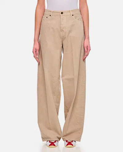 Haikure Beige Bethany Wide-leg Jeans