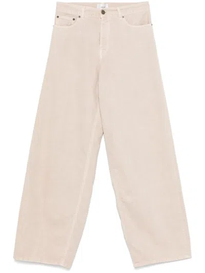 HAIKURE BEIGE BETHANY WIDE-LEG JEANS