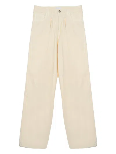 Haikure Beige Relaxed High Rise Jeans In Orange