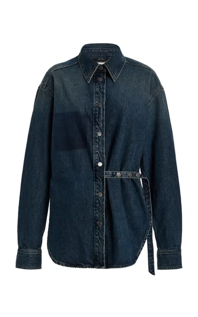 Haikure Bella Denim Shirt Jacket In Blue