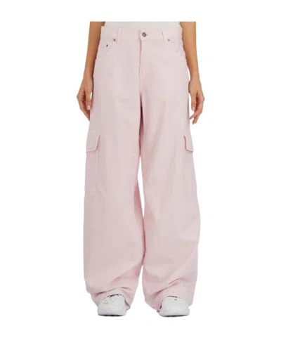 Haikure Belt Loop Casual Pants In Pink