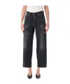 Haikure Betty Authentic Black Cropped Jeans In Black
