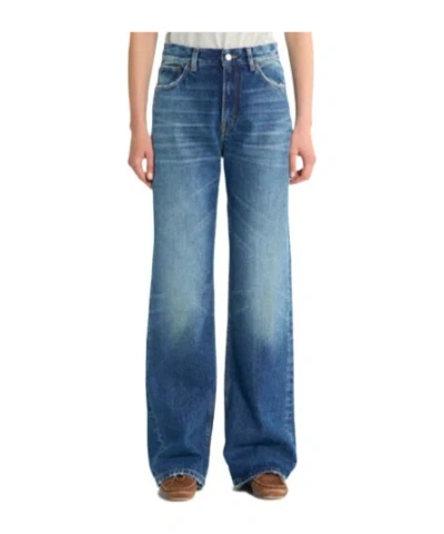 Haikure Wide Leg Jeans In Blue