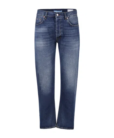 Haikure Belt-loop Jeans In Blue