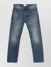 Haikure Belt Loop Jeans With Contrast Stitching And Faded Effect In Black