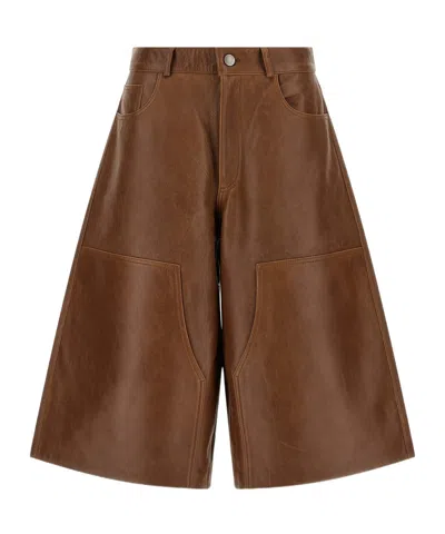 Haikure Belt Loop Shorts In Brown