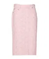 Haikure Midi Skirt With Pockets And Slit In Pink