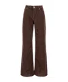 Haikure Belt Loops Slacks In Burgundy