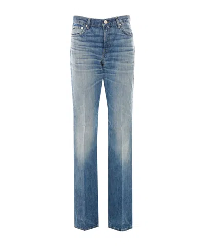Haikure Belt-loop Jeans. In Blue