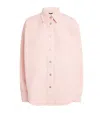 Haikure Belty Denim Jacket In Pink
