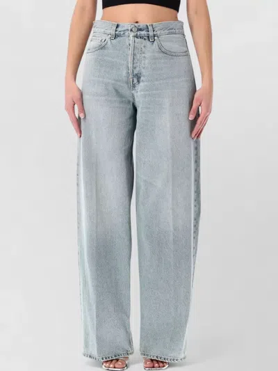 HAIKURE BETHANY BELT LOOP FIVE POCKET WIDE LEG TROUSERS