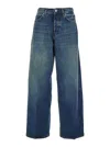 Haikure 'bethany' Blue Jeans With Logo Patch On The Rear In Blue