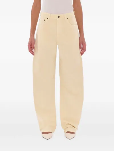 Haikure Bethany Boyfriend-fitted Trousers In Yellow
