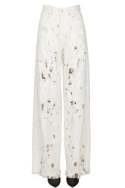 Haikure Bethany Bull Destroy Jeans In White