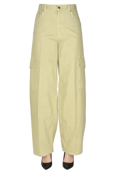 Haikure Bethany Cargo Jeans In Yellow