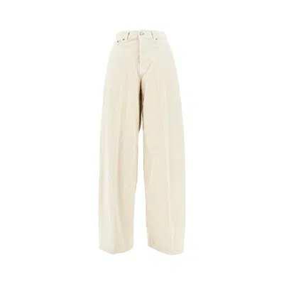Haikure 'bethany' Corduroy Oversize Pants In Neutral