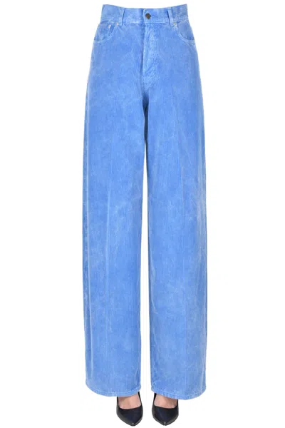 Haikure Bethany Corduroy Trousers In Blue