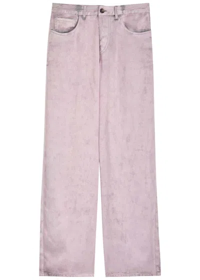 Haikure Bethany Crack Print Silk Jeans