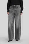 Haikure Bethany Flannel Jeans In Grey Denim In Gray