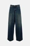 Haikure 'bethany' Blue Jeans With Logo Patch On The Rear In Blue
