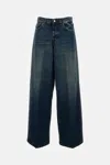 Haikure 'bethany' Blue Jeans With Logo Patch On The Rear In Blue
