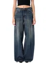 Haikure Blue Cotton Jeans In Blue