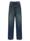 Haikure 'bethany' Blue Jeans With Logo Patch On The Rear In Blue